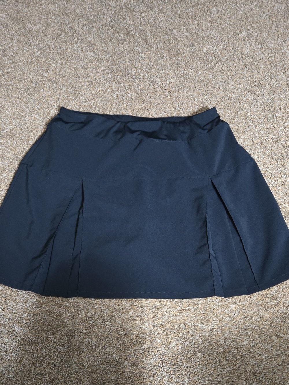 Lands' End Navy Skort with Pleats